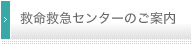 救命救急センターのご案内