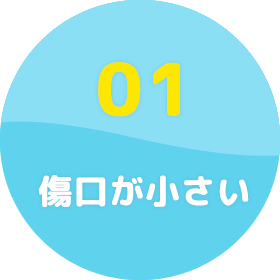 傷口が小さい