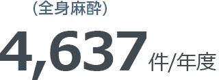 (全身麻酔)4,702件/年度