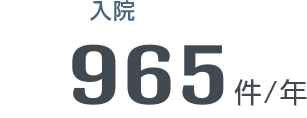 入院965件/年
