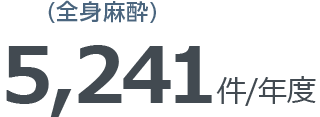 (全身麻酔)5,241件/年度