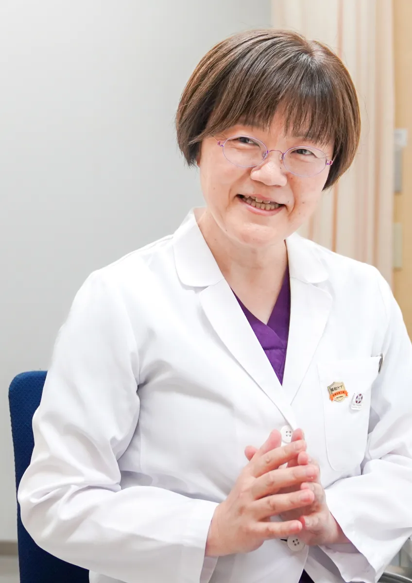 医師が説明している様子