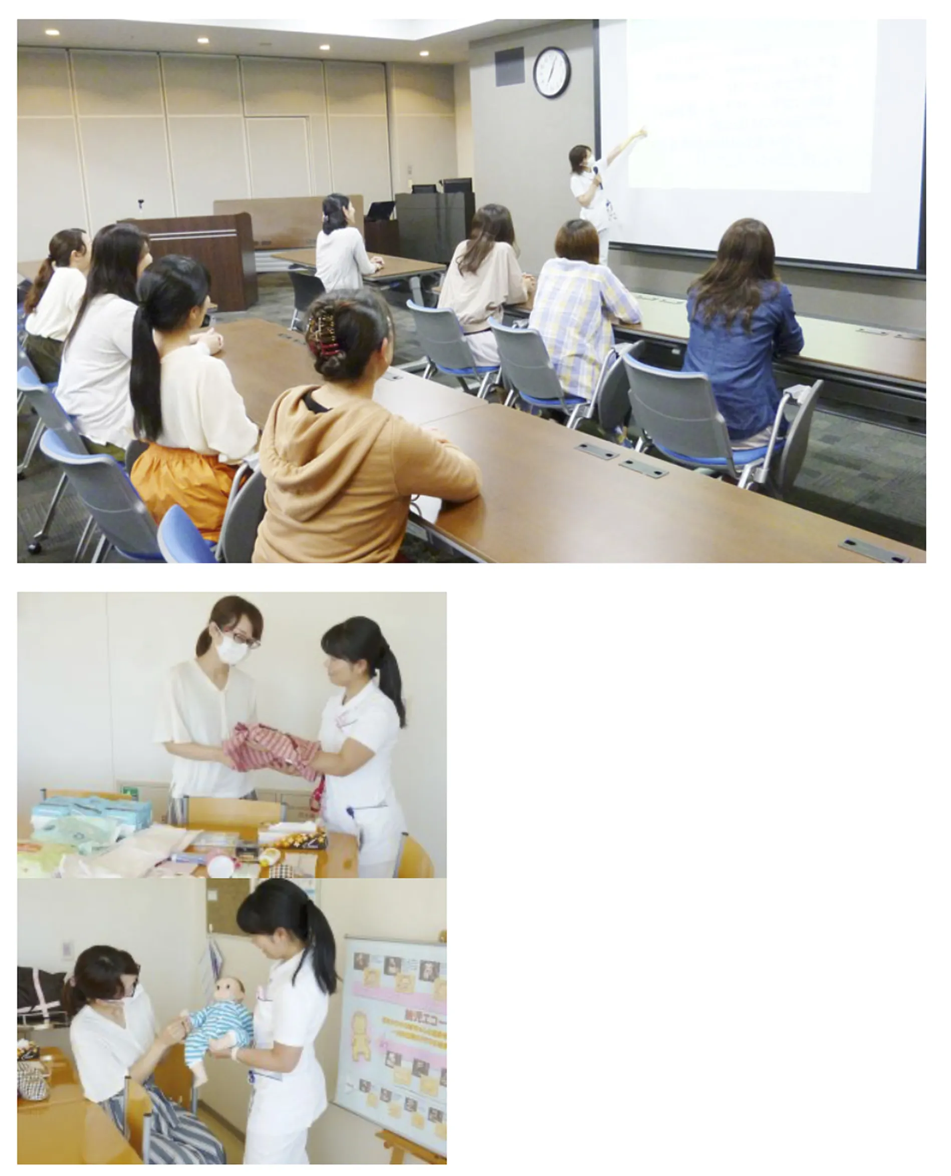 母親学級　講座の様子