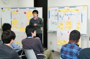 グループワークの発表中
